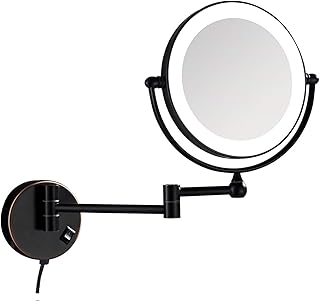 Espejo de maquillaje iluminado de 8 pulgadas,...