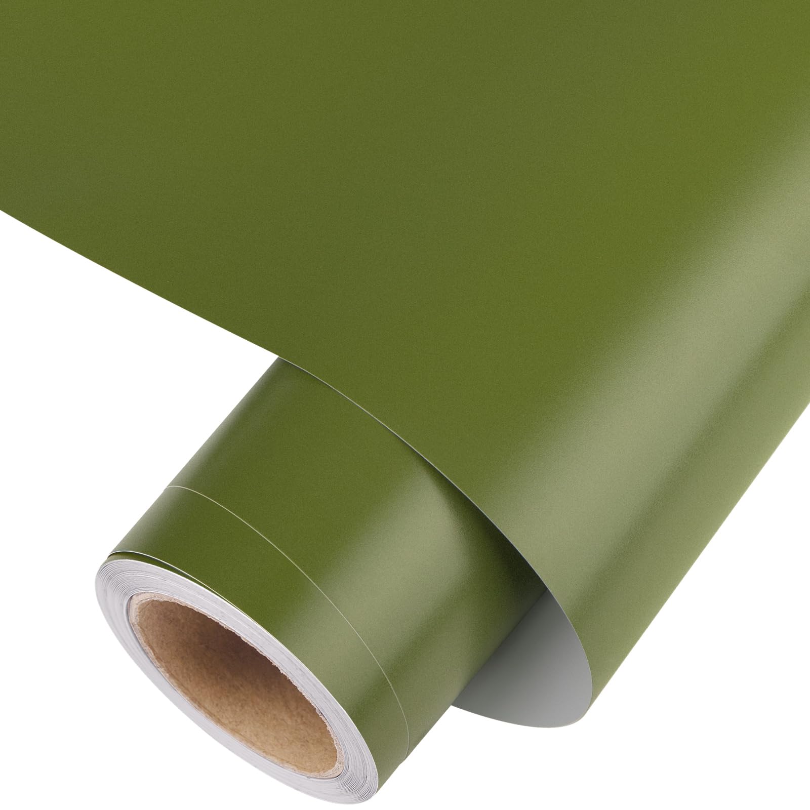 Rollo de vinilo autoadhesivo para manualidades (30,5 x 3 m), color verde Olivia