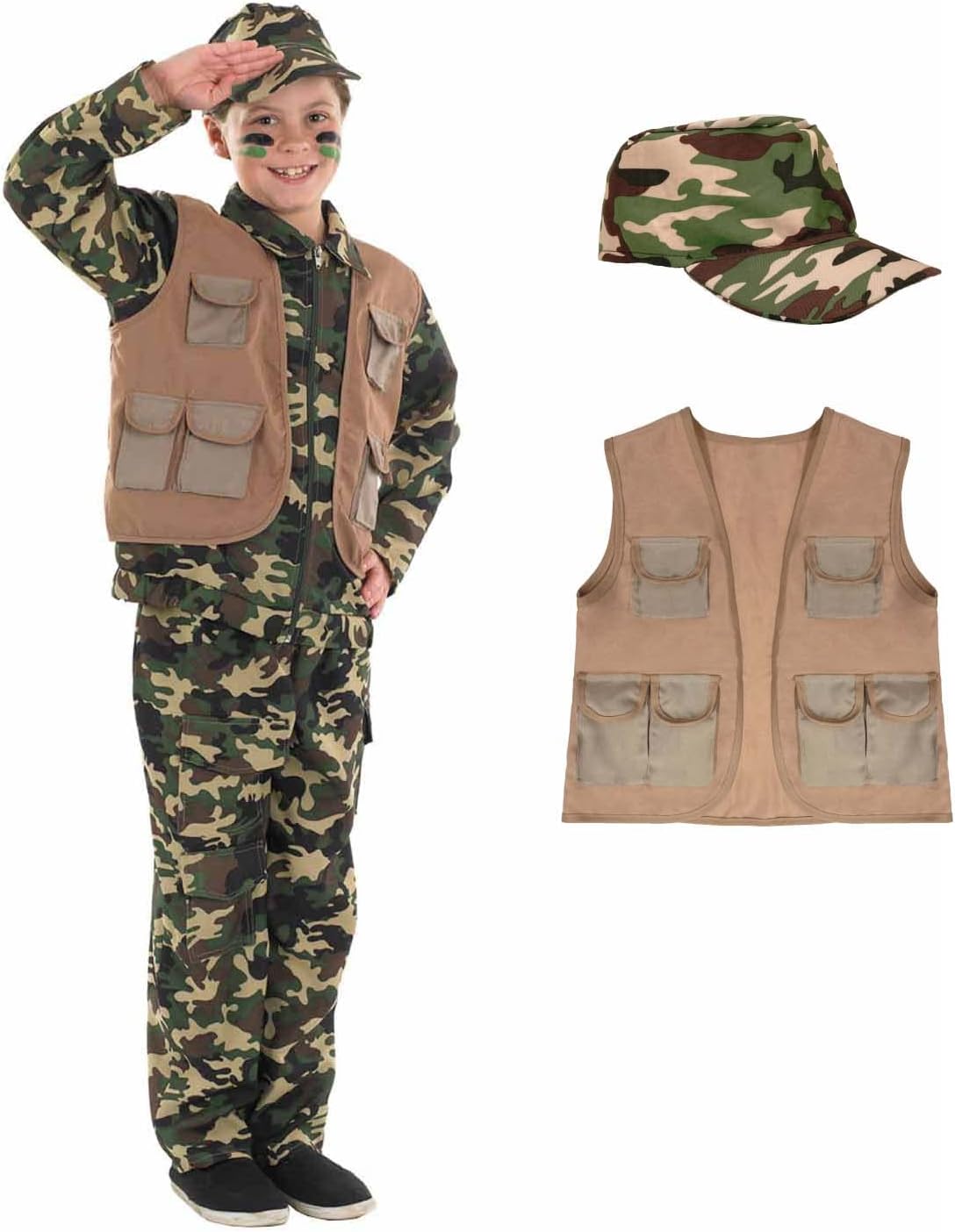 - fun shack Boys Army Costume, Halloween Costumes for Kids