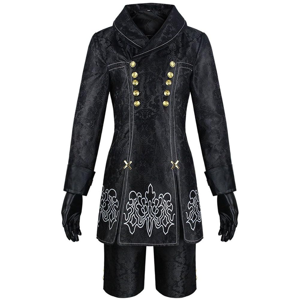 DEXSHUN Kostium 9S Cosplay 9 Syorha, mundury, peruka, kompletny zestaw na Halloween, karnawał, Cosplay, przebranie