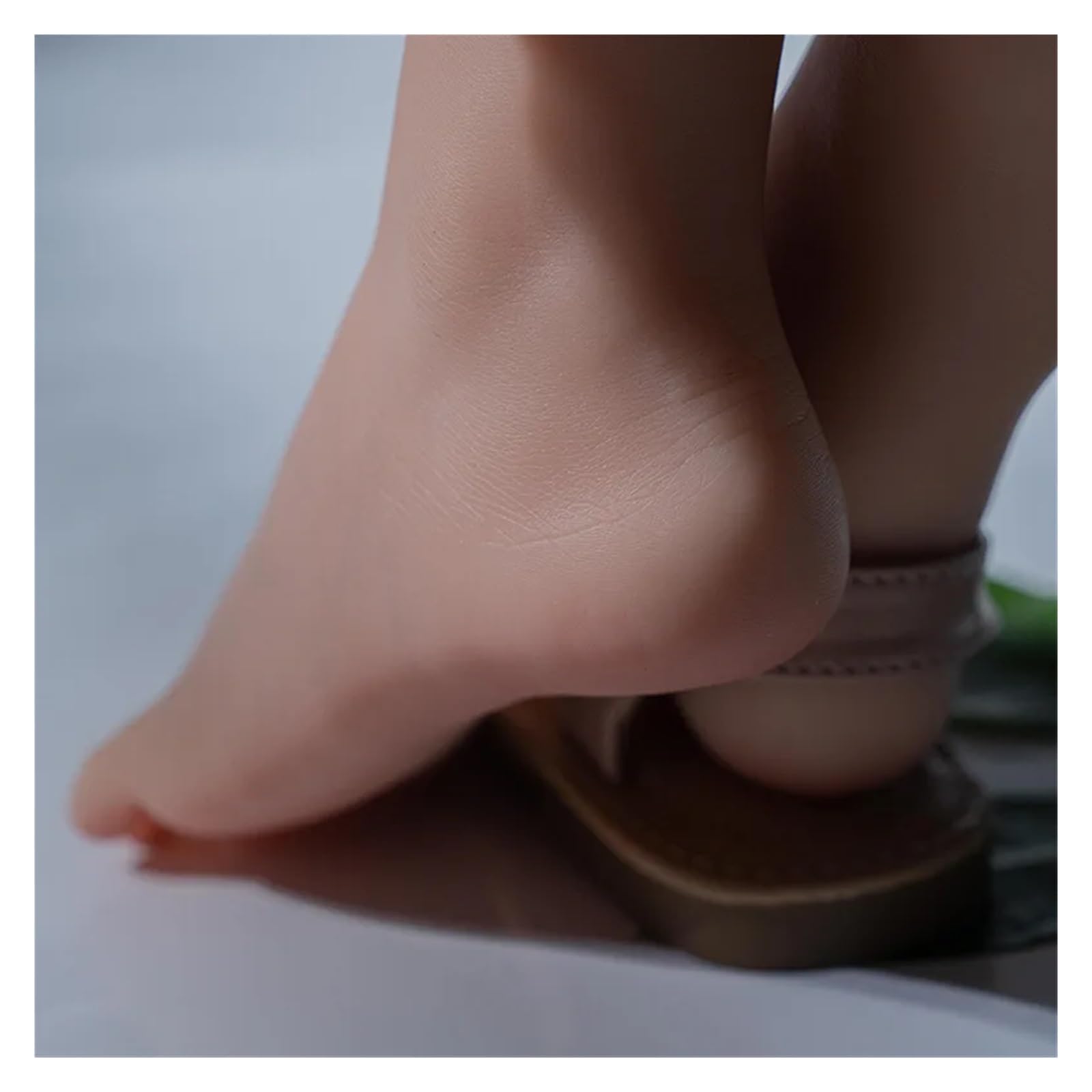 Silikonowy Model stopy fałszywe kobiece paznokcie praktyka manekin stopy fetysz dla Footjob buty skarpetki wyświetlacz biżuterii mały rozmiar ZH2800(Single Left Foot)