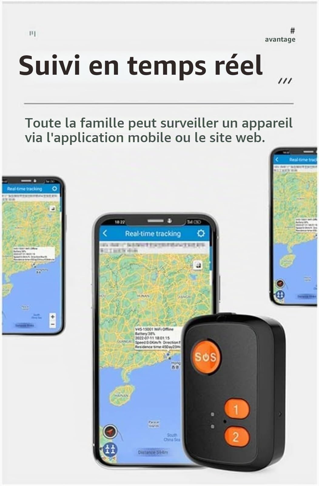Traqueur GPS pour personnes âgées, pendentif SOS 4G, suivi en temps réel, appels vocaux bidirectionnels, alertes de clôture géo, étanchéité IPX7, boutons de numérotation rapide, pour personnes âgées