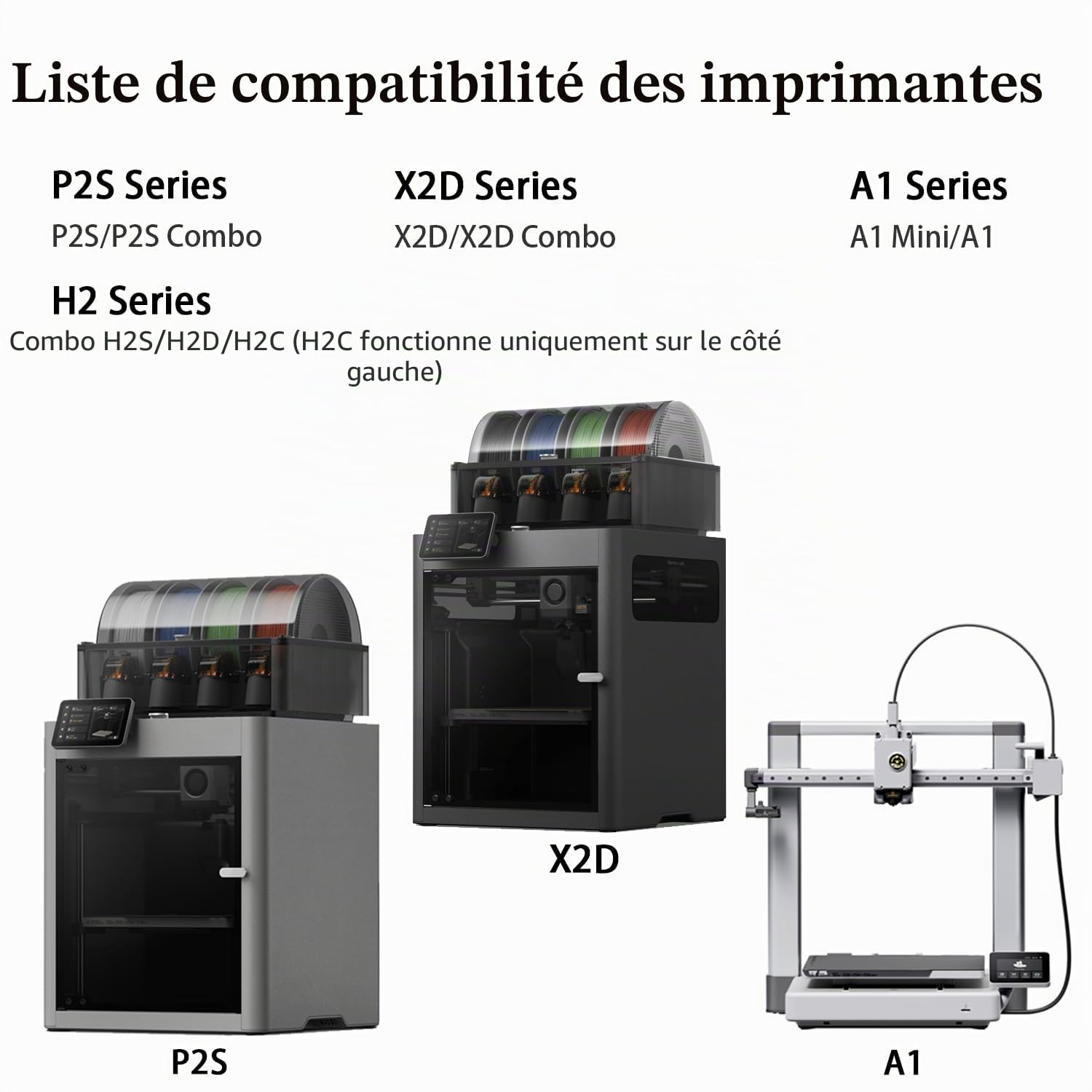 HzdaDeve Lot de 2 têtes d'impression combo Hotend 0,4 mm P2S/H2D/H2S - Kit d'extrudeuse - Buse en acier trempé à haute température avec 2 chaussettes en silicone - Pour imprimante 3D Bambu Lab H2D