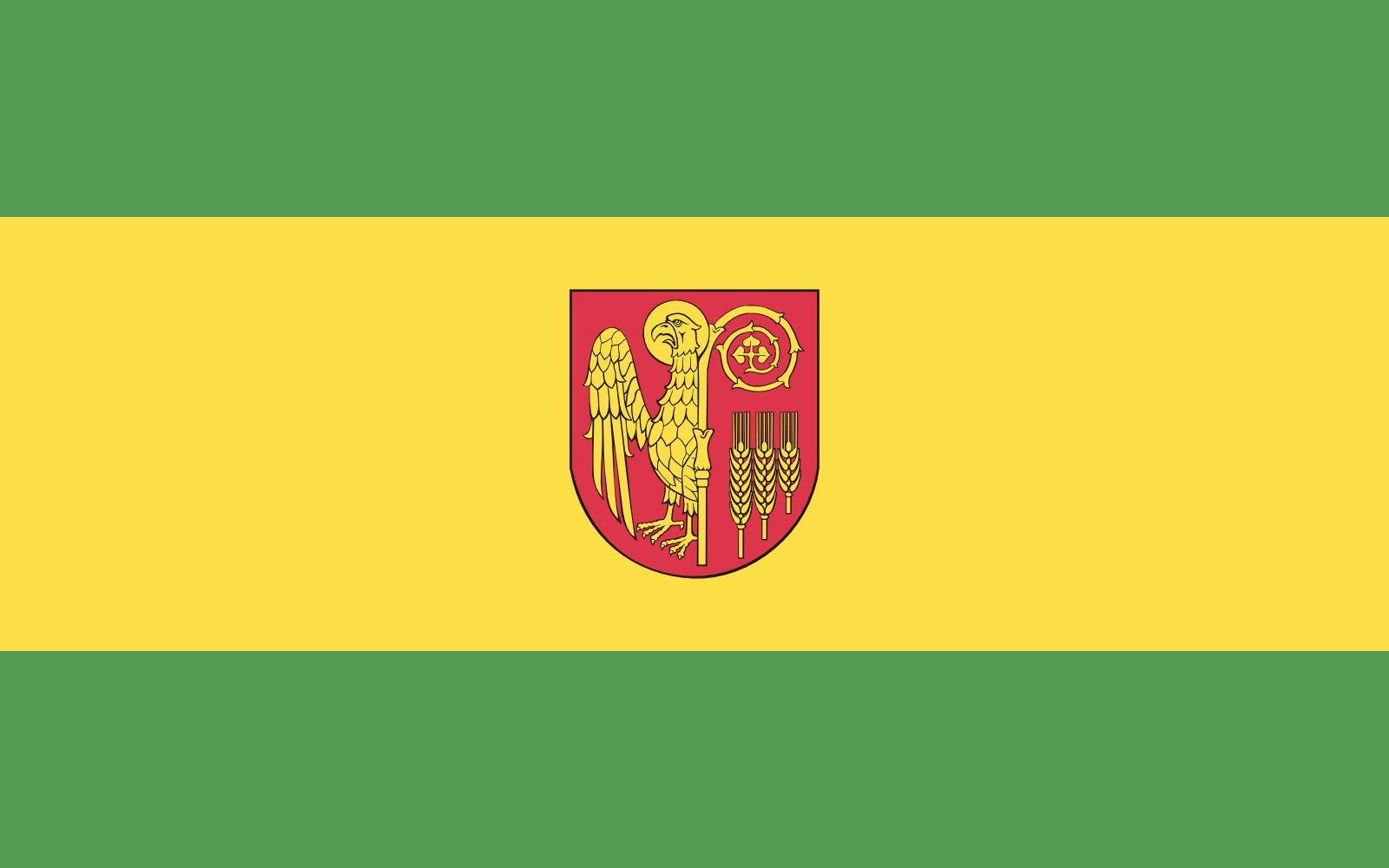 Drapeau gmina Kwidzyn grand format de Pologne pour mât extérieur