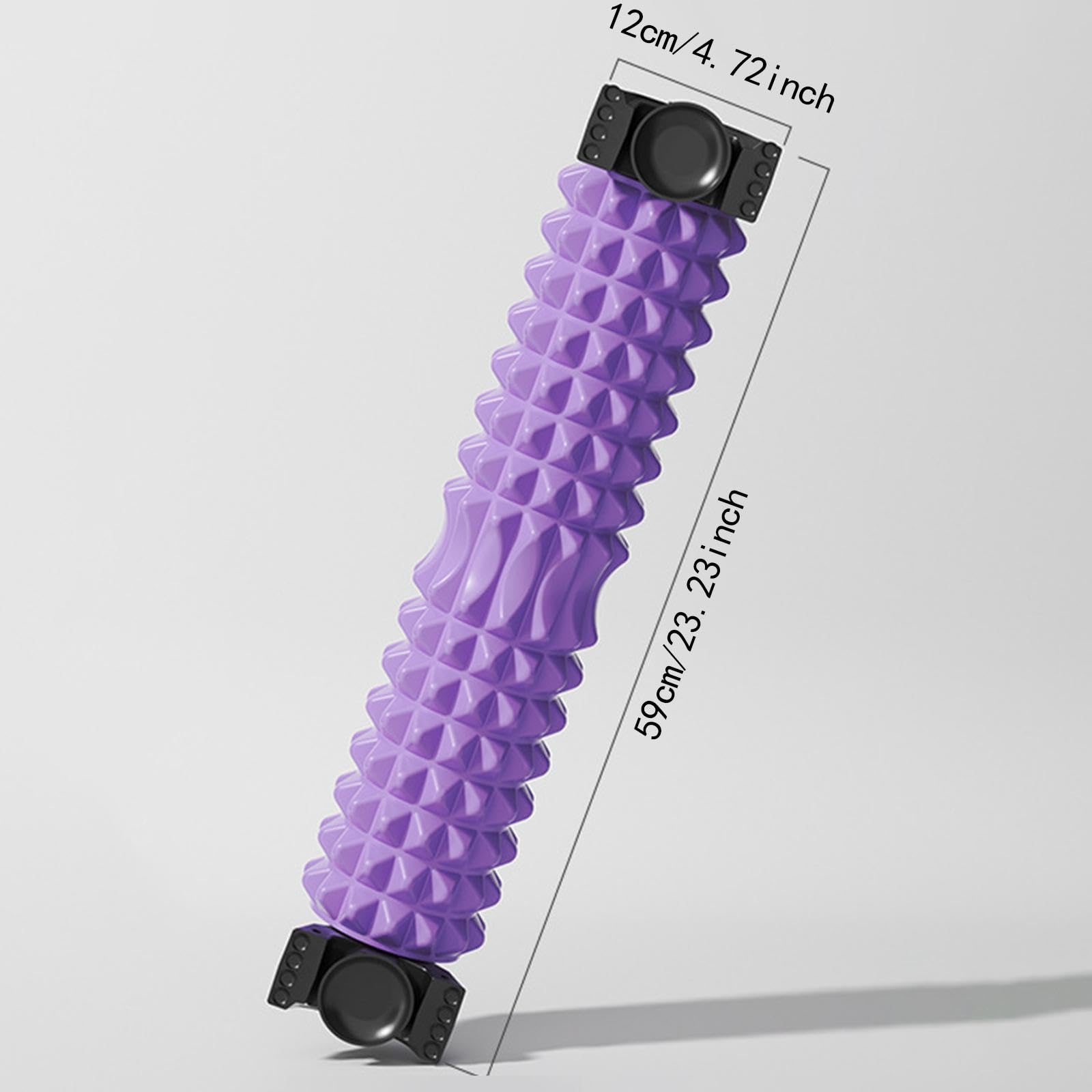 Faszienrolle Massager Tiefengewebe Schaumstoffrolle Muskelroller mit Stabiler Wandmontage 18 Saugnäpfen Und 45 Grad Härte für Faszienmassage