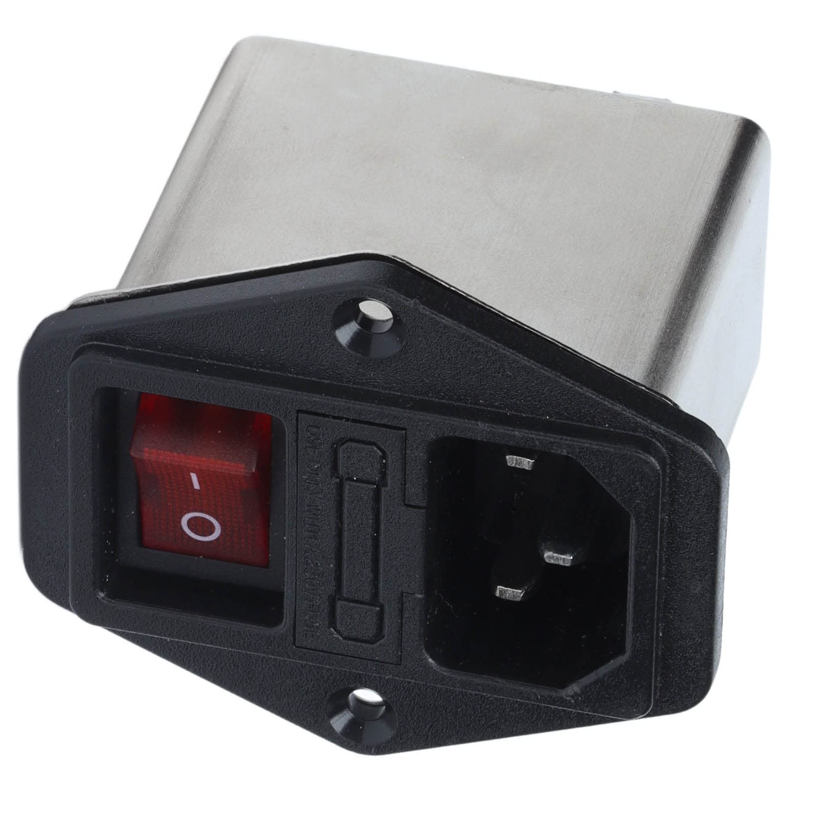 Régulateur de Ligne monophasé CW2B-10A-T, Filtre EMI, Filtre d'alimentation AC115/250V 50/60Hz, Version Bouton Rouge