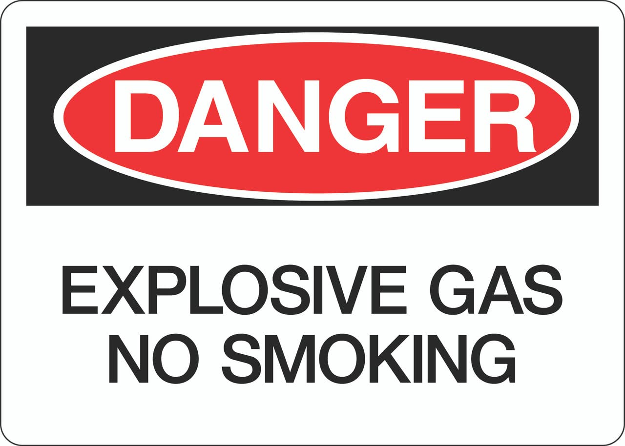 Tin sign vintage Explosive Gas No Smoking Plaque Poster for Bar Pub Beer Home Garage Man Cave Wall Decor 12x8 Inch