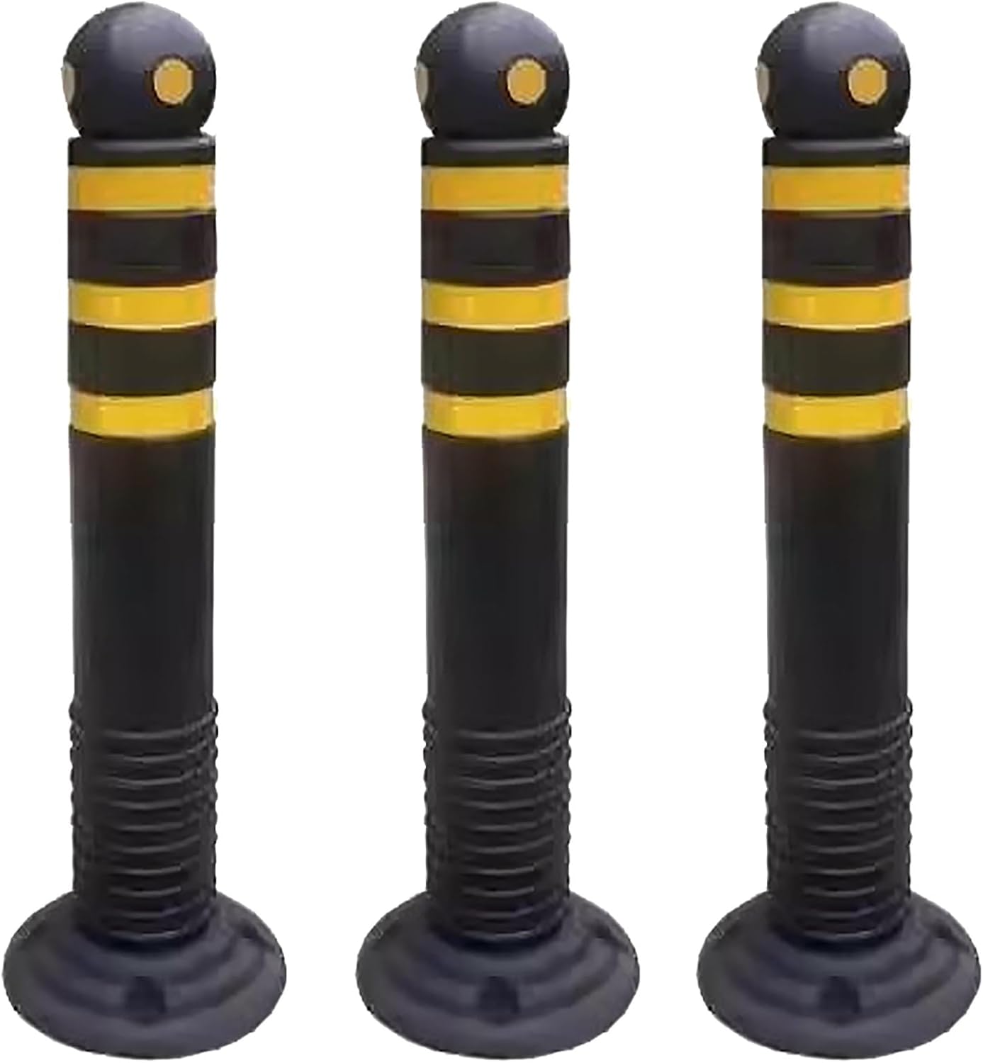Traffic Safety Cones - Removable 24"-32" Channelizer for Parking Lots, Hotels, Schools, Subways & Residential Areas - Visual Crowd Control and Warning Post