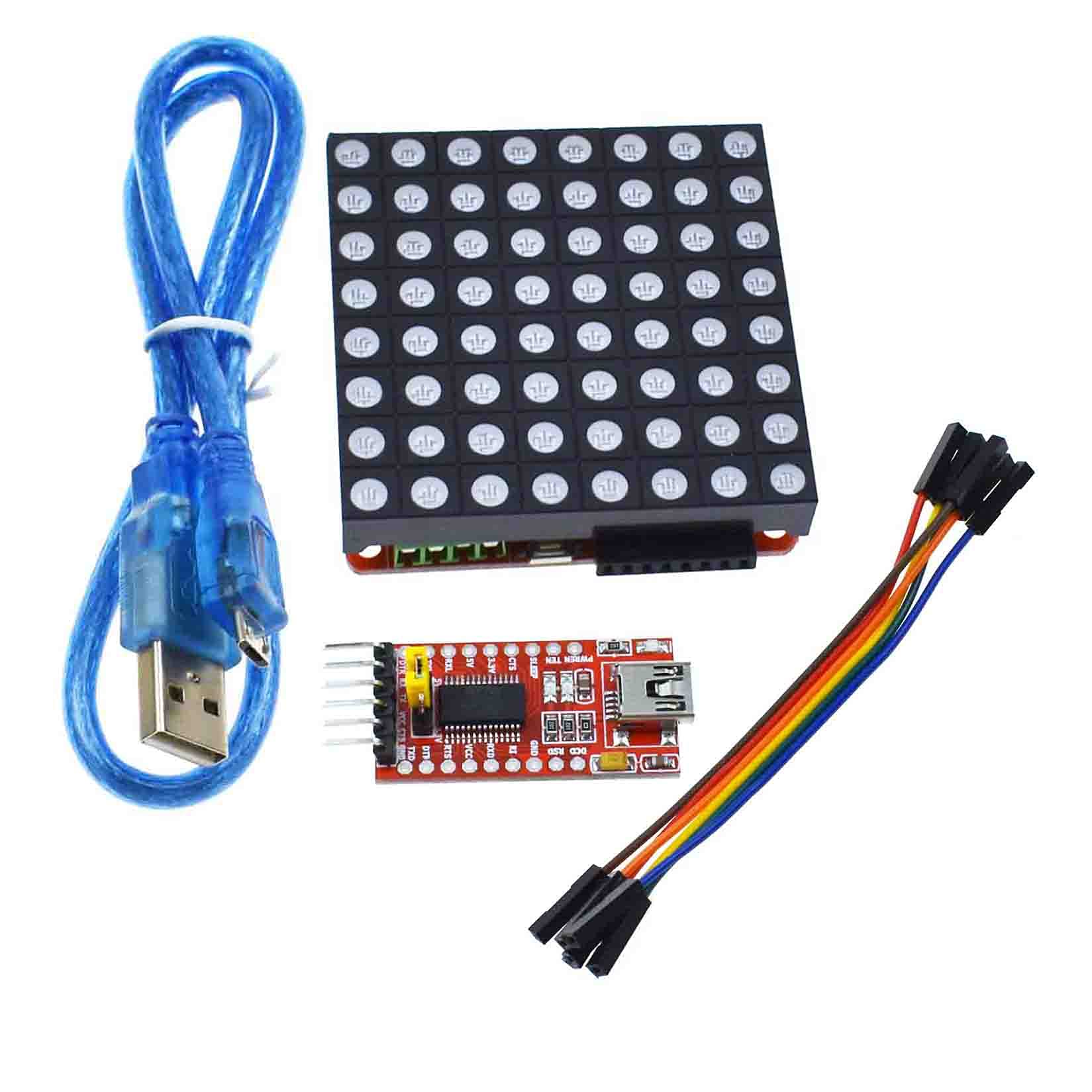 LED搭載　ボード Amazon.co.jp: 8X8 ドットマトリックス LEDディスプレイ ドライバー