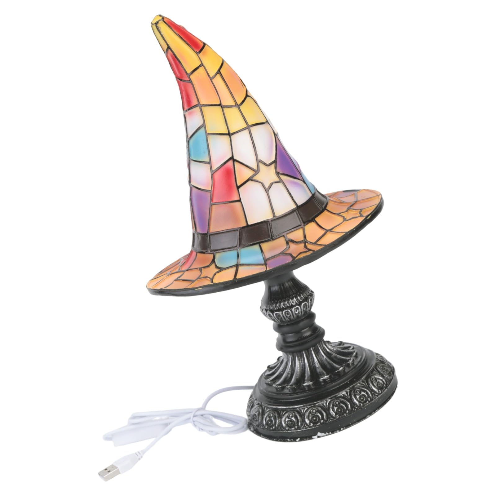 Lampada da esposizione per cappello da strega di Halloween, 30 cm