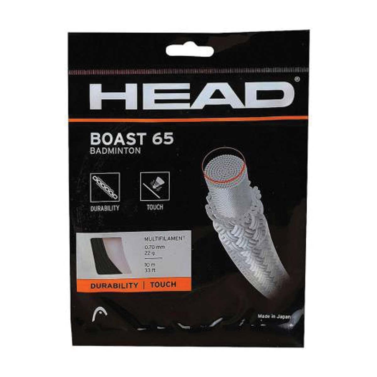 HEAD Boast 65 Nylon Badminton Racquet String, 10m (Black) (B07R1WW8ZB) Amazon Price History, Amazon Price Tracker