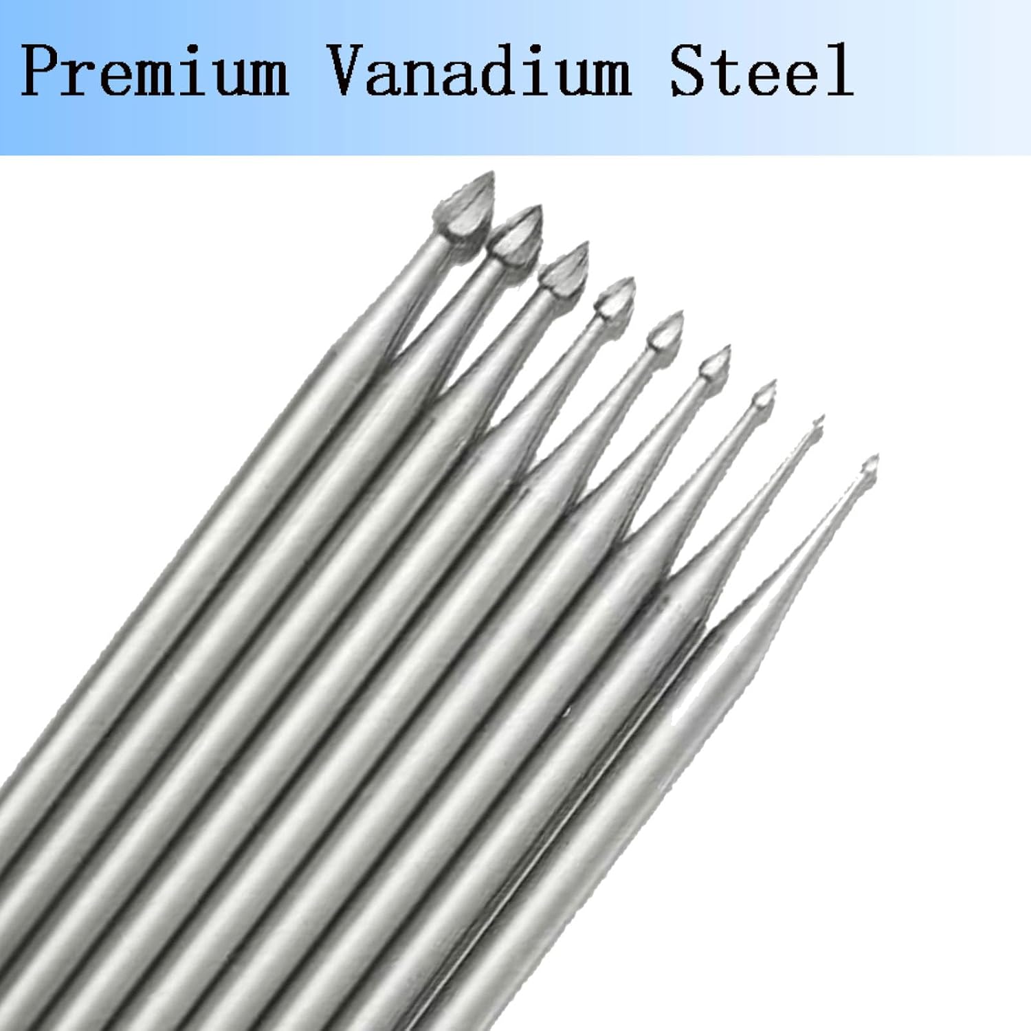 Luo ke 12 Pcs Jewelry Bud Burr, 3/32'' Shank Lapidary Making Tools Carving Bits for Rotary Tools