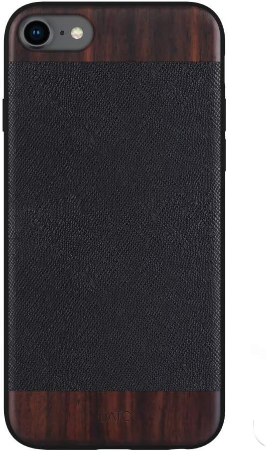 iATO Wood & Black Saffiano Leather - 8