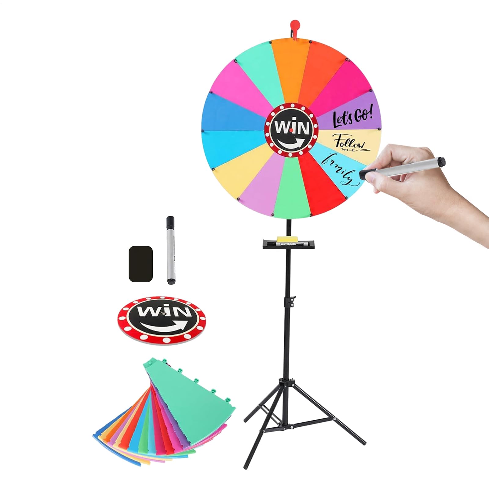 Ruota Dei Premi Strumento Divertente E Portatile E Riutilizzabile | Di Girare La Ruota Per Feste Di Compleanno Carnevale Giochi Per Party Aula Evento Shopping Interni Esterni
