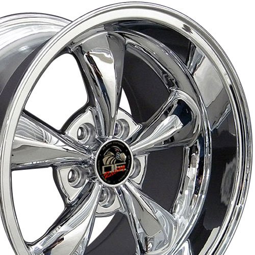 OE Wheels LLC 17 Inch Fits Ford Mustang 1994-2004 Bullitt Style FR01 Chrome 17x10.5 Rim Hollander 3448