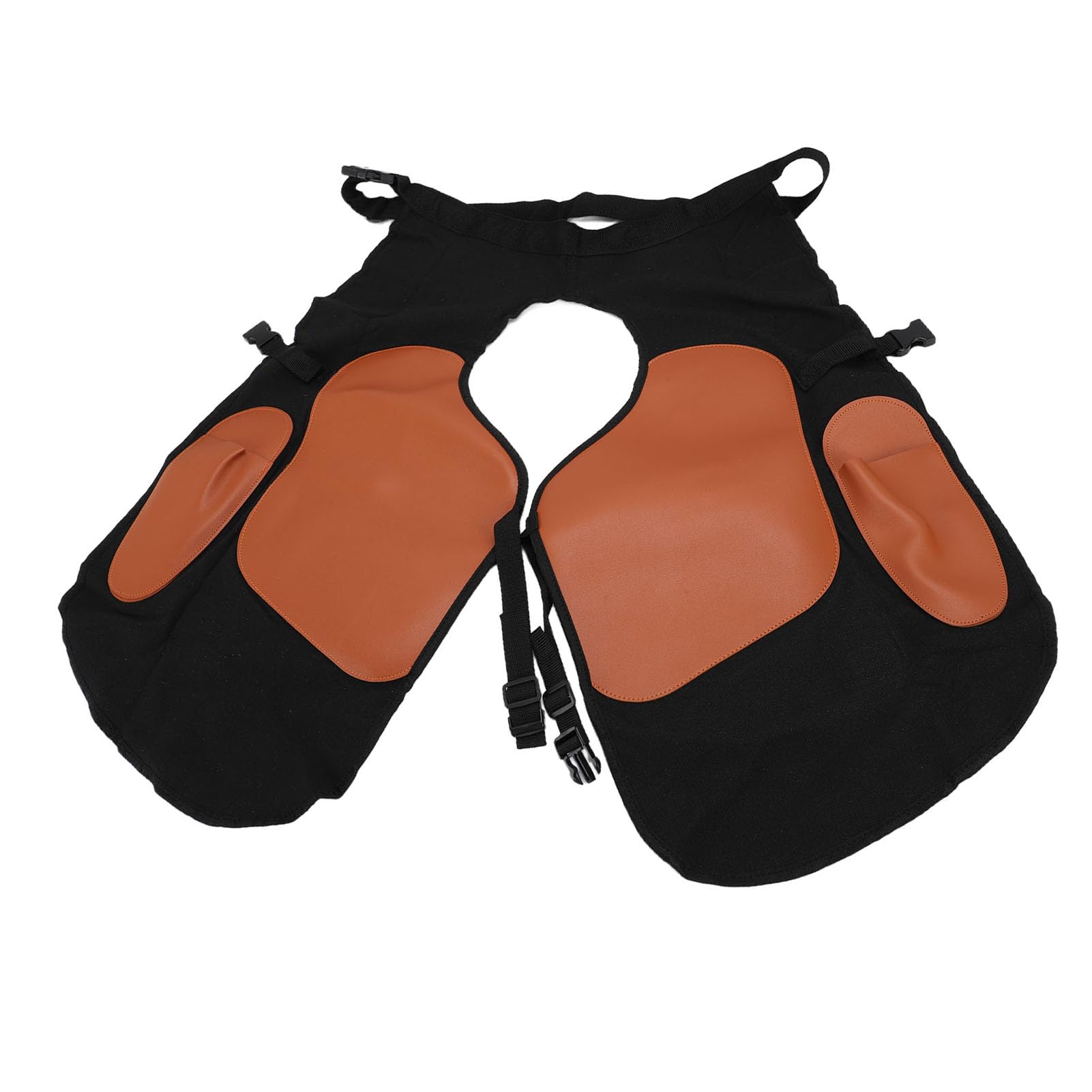 Grembiule Equino Regolabile da Maniscalco con Tasche, Grembiule Ergonomico in Tela con Rivestimento in Pelle Crosta PU per Maniscalchi, Rifinitura degli Zoccoli da Fabbro,