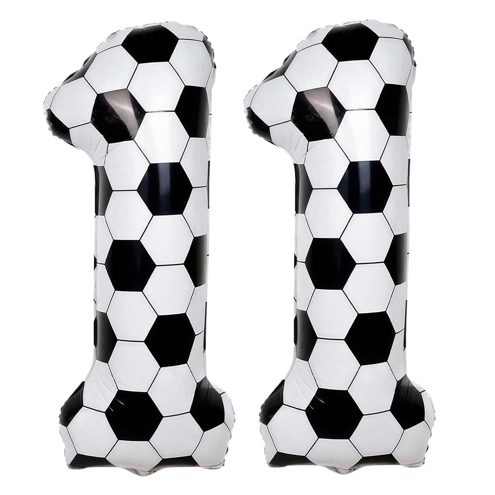 Football Number 11 Balloon for Boys, Gaint Football 11 Balloon Number, 11th Birthday Decorations, 40'' Mylar Foil Balloons for 11 Year Old Birthday Sport Theme Celebration Word Cup Anniversary Decor