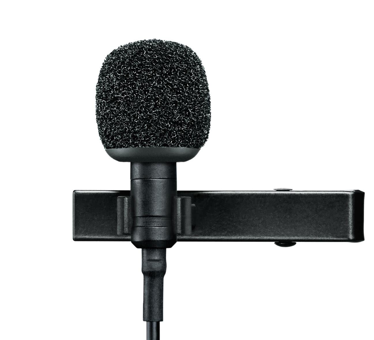 Shure MVL/A Omnidirectional Condenser Lavalier Microphone (Black