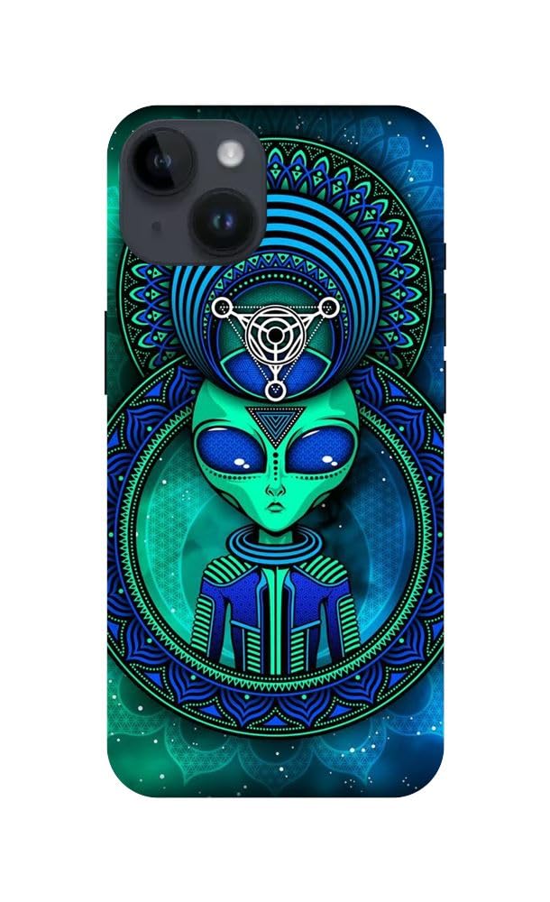 Arvi Enterprise Illuminati Alien Printed Mobile Back Hard Case and Cover for iPhone 14