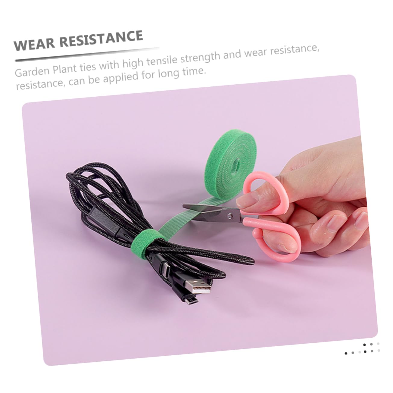 UKCOCO 5 Set Legature per Piante Nylon Resistenti E Riutilizzabili per Giardinaggio Fissaggio Rami E Multi per Ufficio 7 Pezzi*5