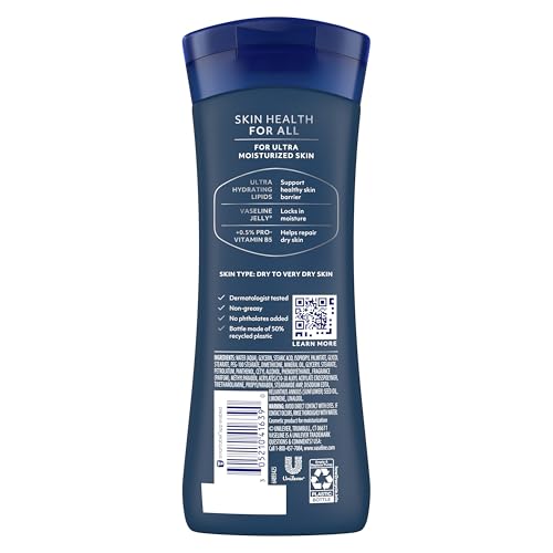 Image of Vaseline Men Healing Moisture Hand and Body Lotion Extra Strength 10 oz