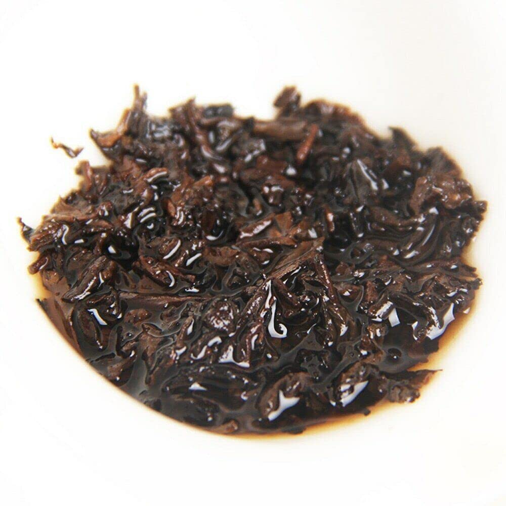 Thé Pu-erh Gâteau d'or du Palais Thé Puer mûr 200g Yunnan Menghai Grand arbre Shu Thé Pu-erh(200g*2)