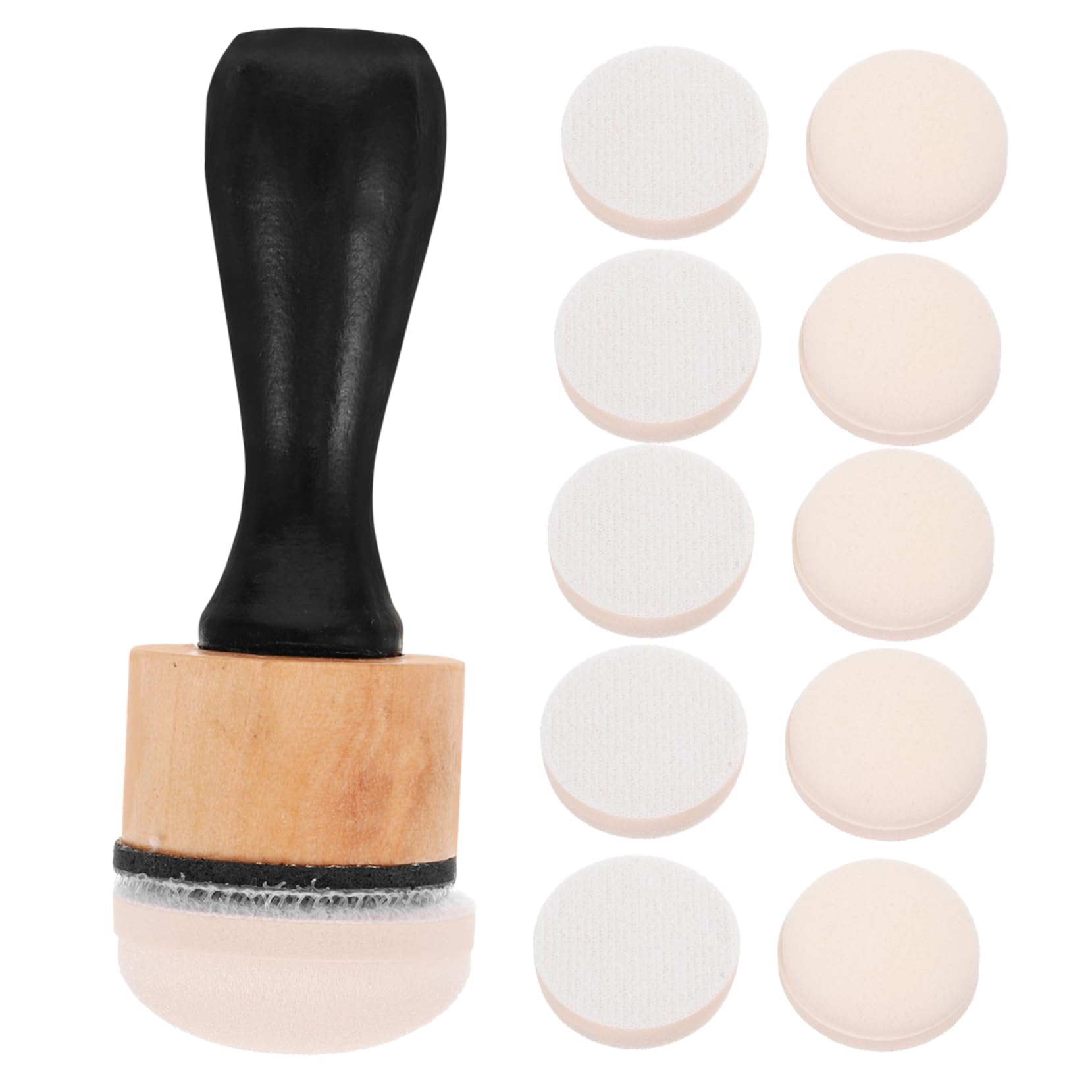 HOODANCOS 1Set Durable Painting Sponges with Handle for Crafting and Early Learning for Schools Birthday Parties and Creative Activities