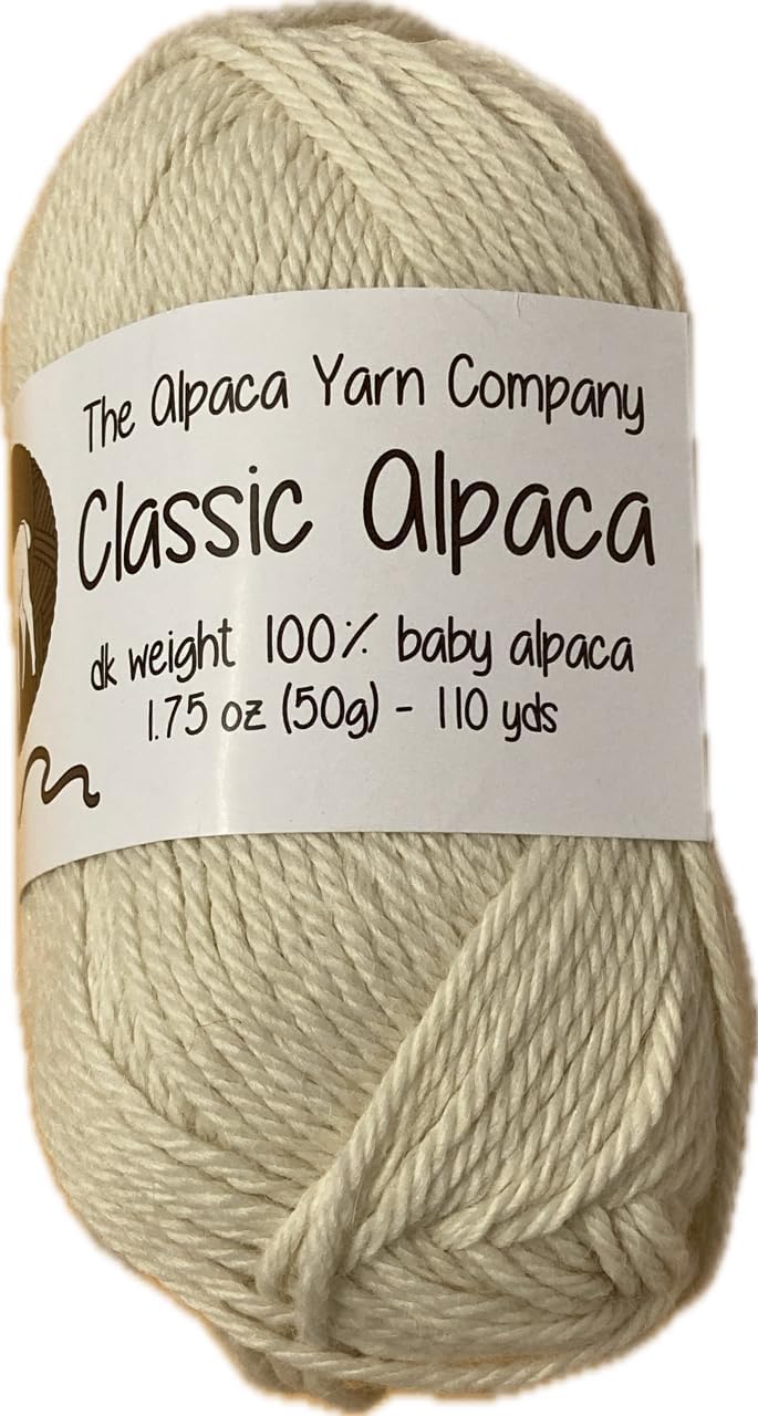 Classic Alpaca 100% Baby Alpaca Yarn #100 White House