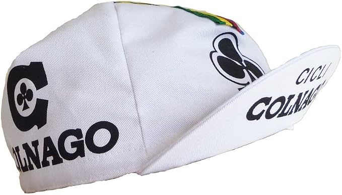 Retro Cycle Team Cap Vintage Fixie Colnago Cicli Wit : Amazon.nl