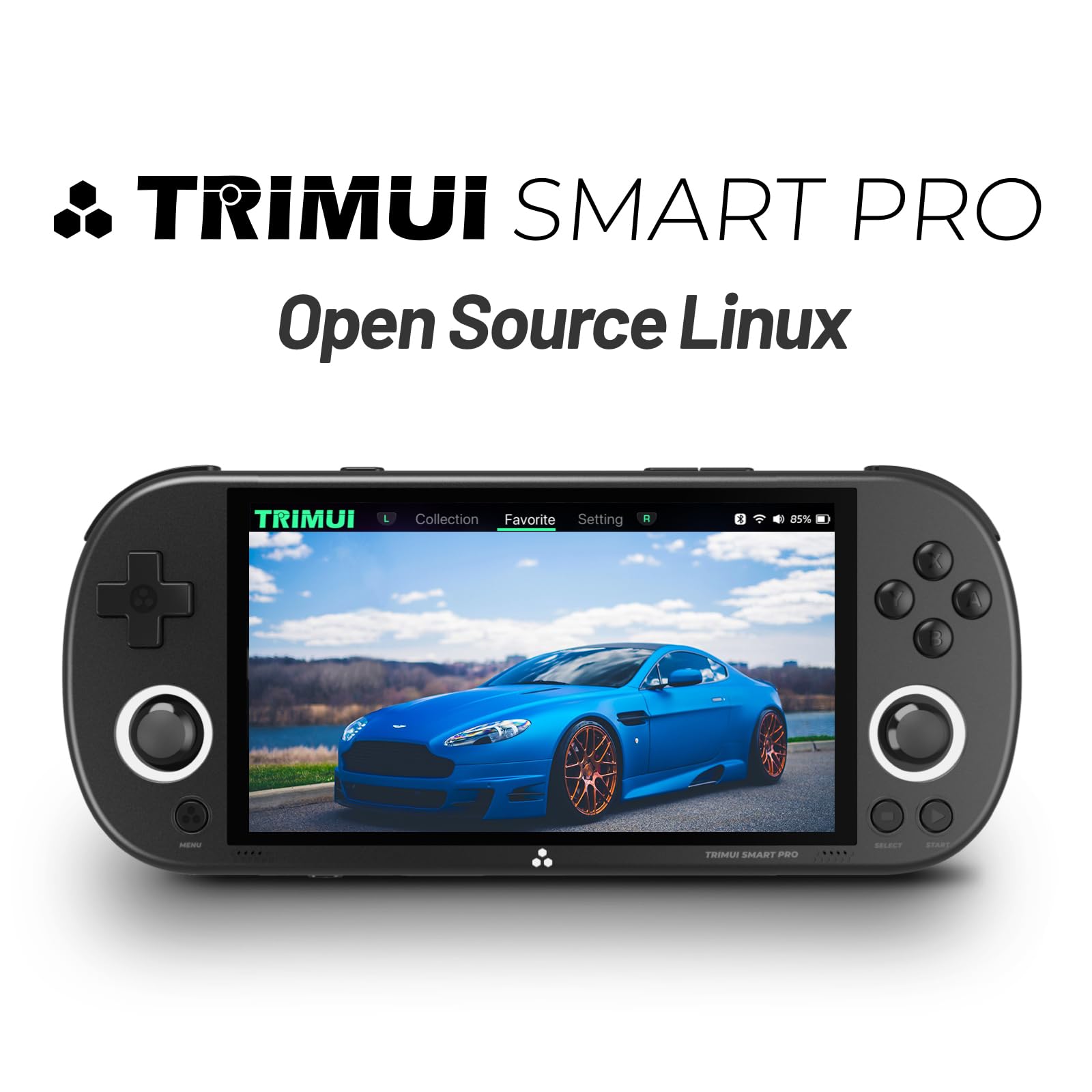Consola Retro Trimui Smart Pro 64G, Sistema Linux Procesador Allwinner A133P 1.8 GHz,Pantalla IPS de 4.96 Pulgadas, Consola de Juegos Portátil Compatible con WiFi