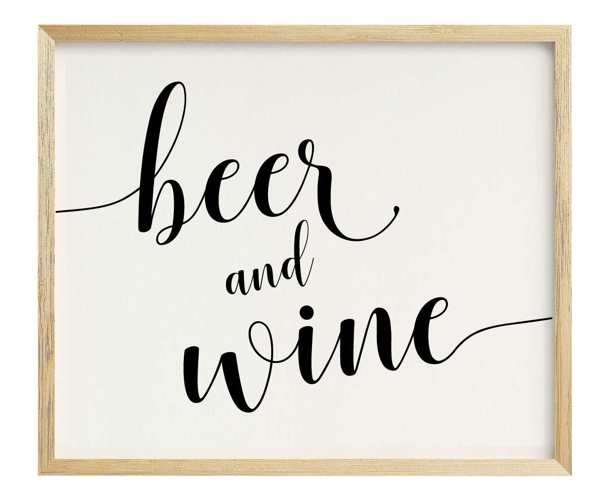 Darling Souvenir Beer and Wine Wedding Party Sign Bar Signage Party Print - Frame Not Included โ image 1