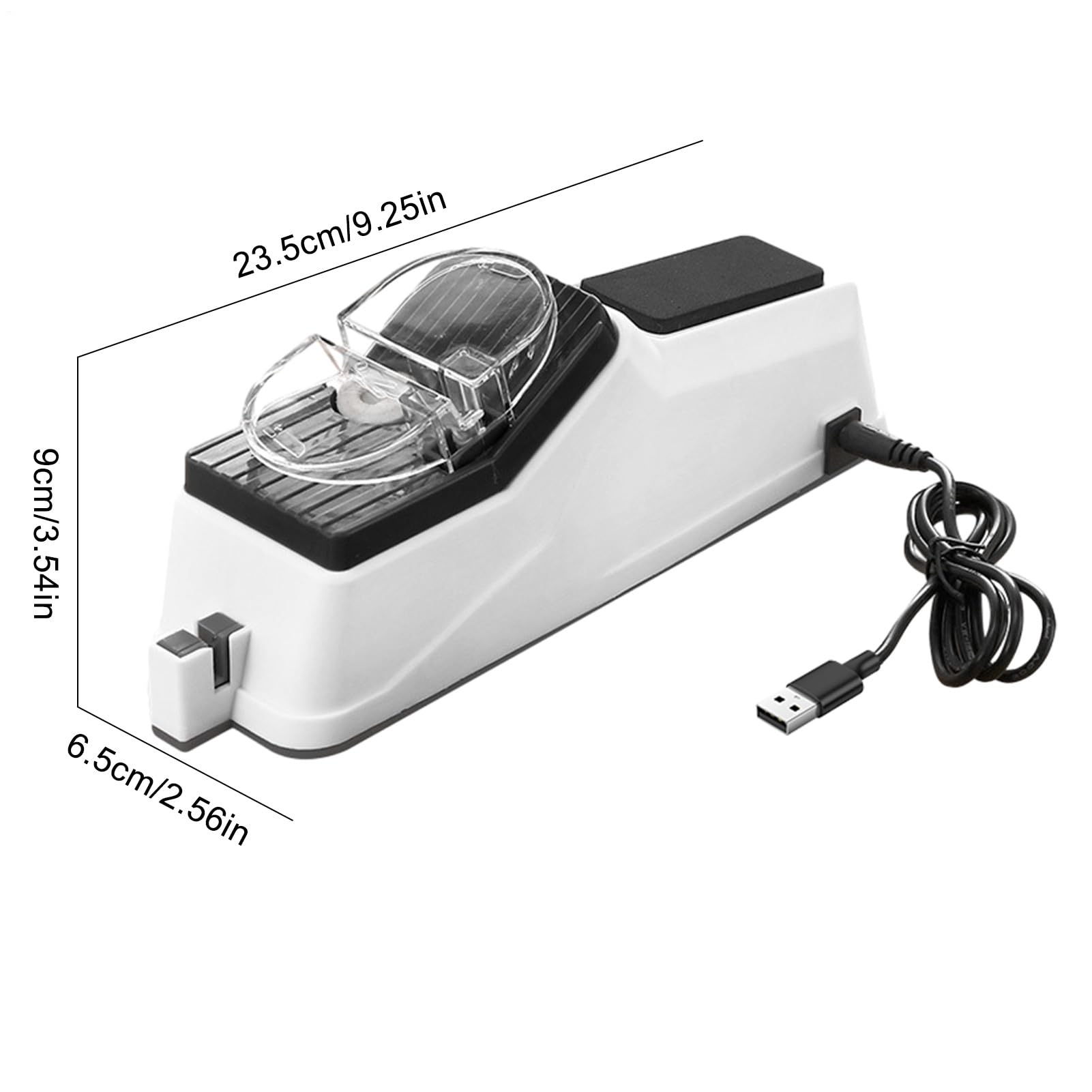Aiguiseur de couteaux électrique : outils de chef de qualité, lame culinaire, maison, couverture de sécurité, bord | Affûtage et polissage rapides des couteaux pour la cuisine