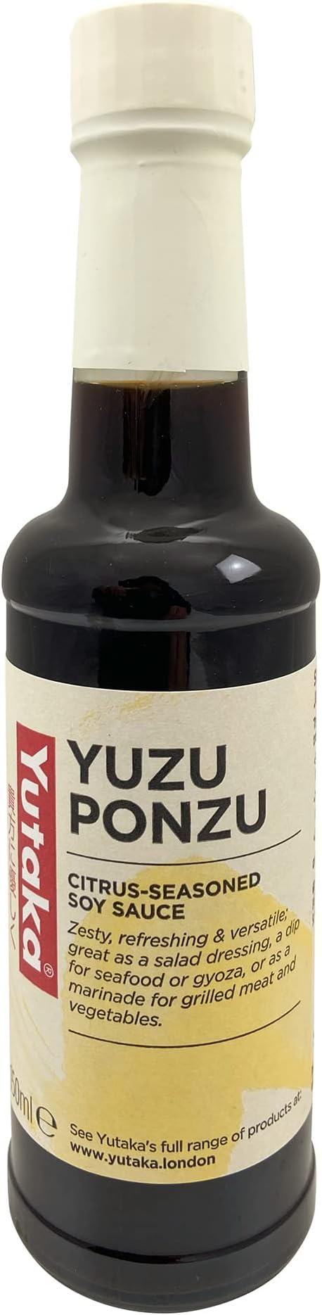 Yutaka - Yuzu Ponzu, Japanese Citrus-Seasoned Soy Sauce, 150ml - Light, Tangy & Umami-Rich - Ideal as Dressing, Marinade or Dip for Sushi, Gyoza, Tempura & Grilled Dishes