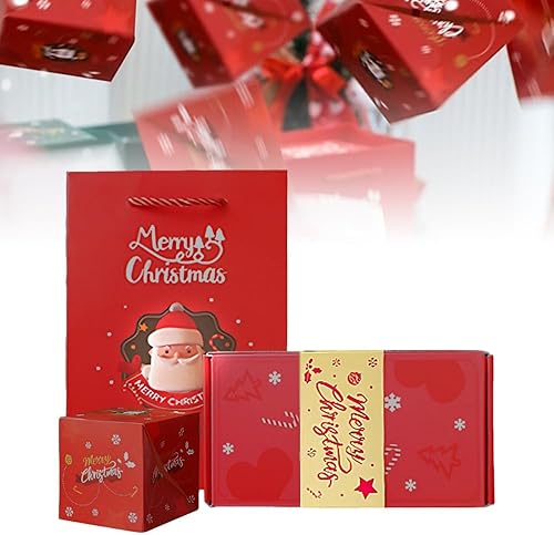 Miniatura 9 de Swertoy Caja de regalo sorpresa crea el sobre rojo rebote de lujo más sorprendente para regalos de cumpleaños (A)