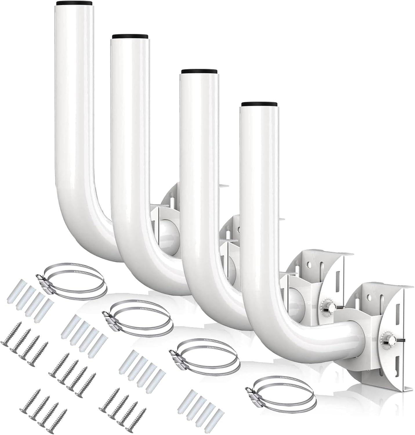 Universal Wireless Bridge Bracket for Satellite TV Antenna Mount, 4 Pack