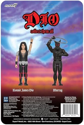Miniatura 3 de Super7 Dio Murray - Figura de acción de Ronnie James Dio de 3.75 pulgadas con accesorios coleccionables de metal pesado y juguetes retro