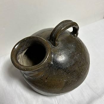 陶器　尿瓶 Amazon.co.jp: 陶器尿瓶古民具古民芸時代物花入オブジェレトロ