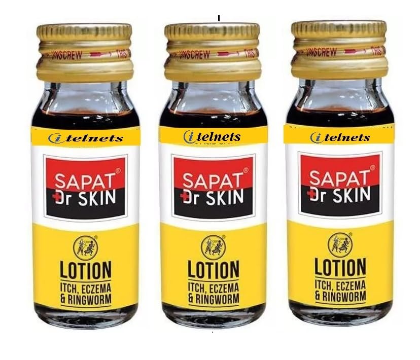 SAPAT LOTION | Dr Skin Lotion | Each 24 ml | Pack of 3 | For skin infections, irritation | Rapid relief from itching, redness-image-22
