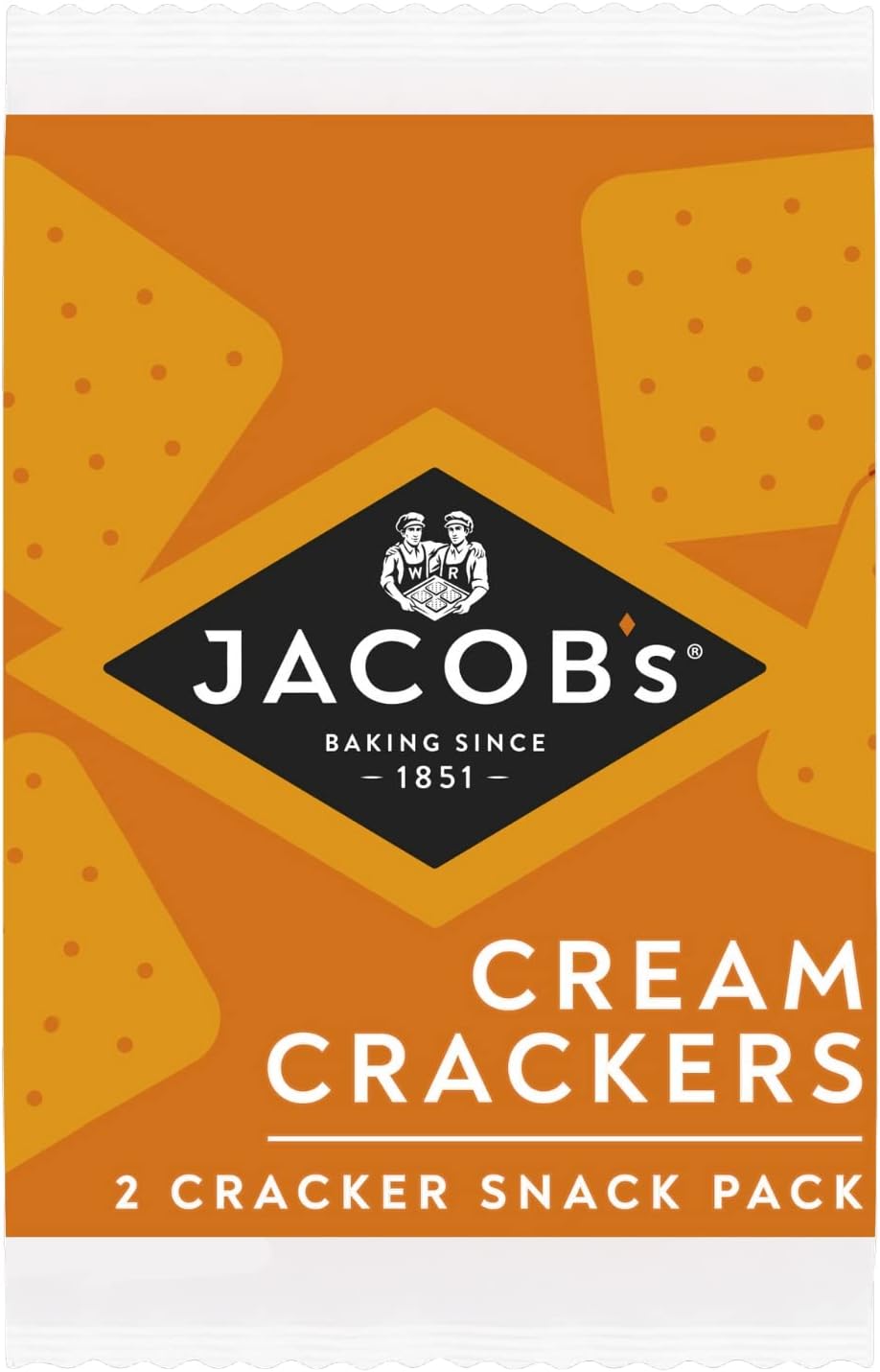 Jacob's Mini Cream Crackers, Individually Wrapped Twin Packs With Two
