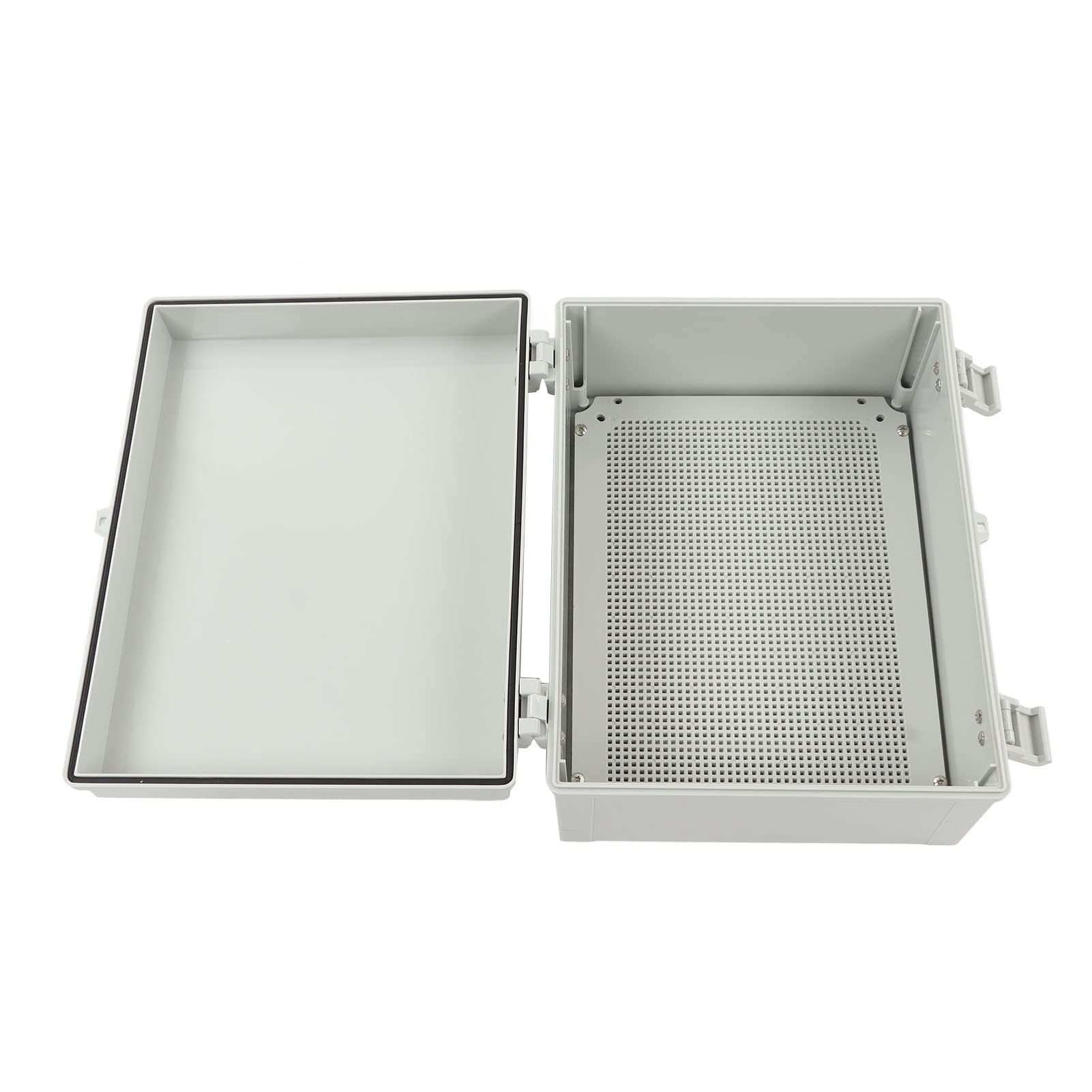 Junction Box impermeabile IP67 cardini elettriche, scatola elettrica per giardino Abs grigio 15,7 x 11,8 x 6,7 pollici