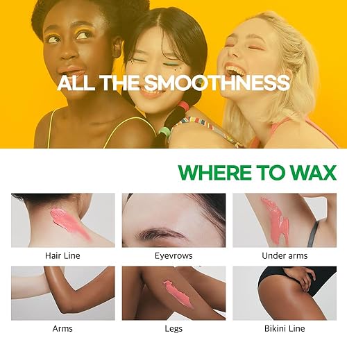 Miniatura 6 de allongs - Cuentas duras de cera dura para piel sensible, cuentas de cera rosa para cejas, bikini, piernas, cara, cera brasileña, no necesita tiras,