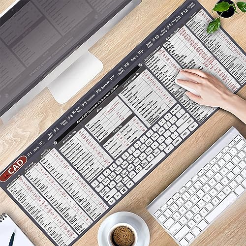 Image of Engineer Architect Gifts Ultimate Auto cad Command Alia SES Shortcuts Mouse Mat, Quick Command Reference for Auto cad Users Mousepad,Gift for Architect Desk Mat Gaming Desk Mat KMH