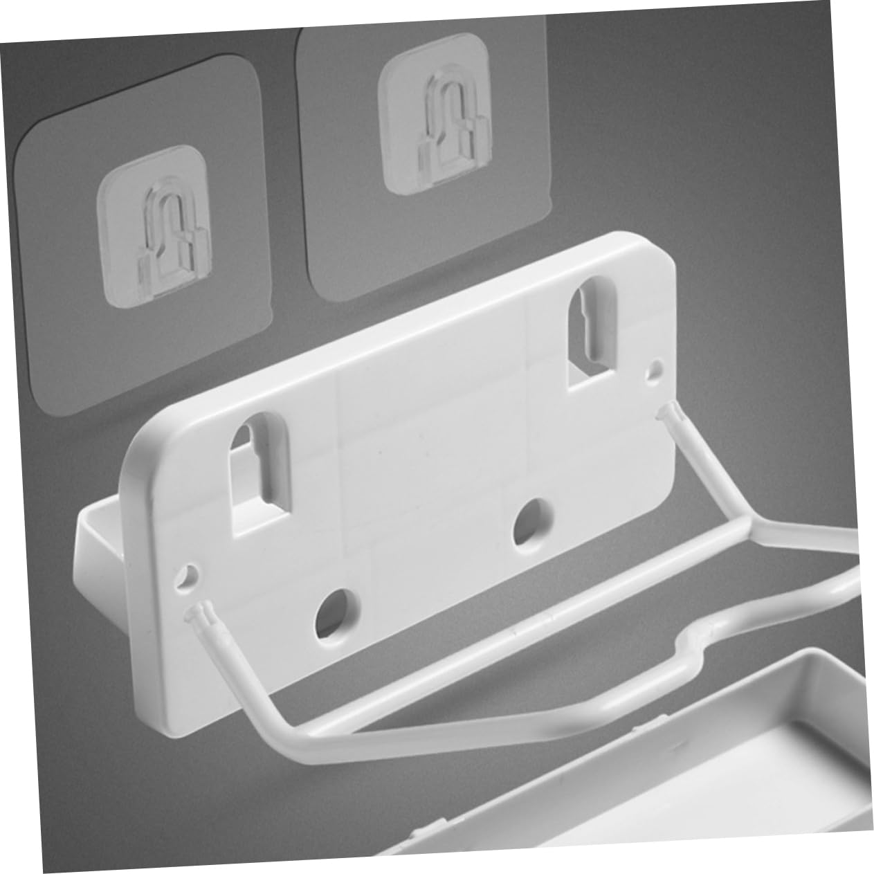 OFFSCH 1Pc Wall Mounted Pot Lid Storage Rack Material Kitchen Utensil Holder Creative No Drill Design for Organized Home White Space Saving