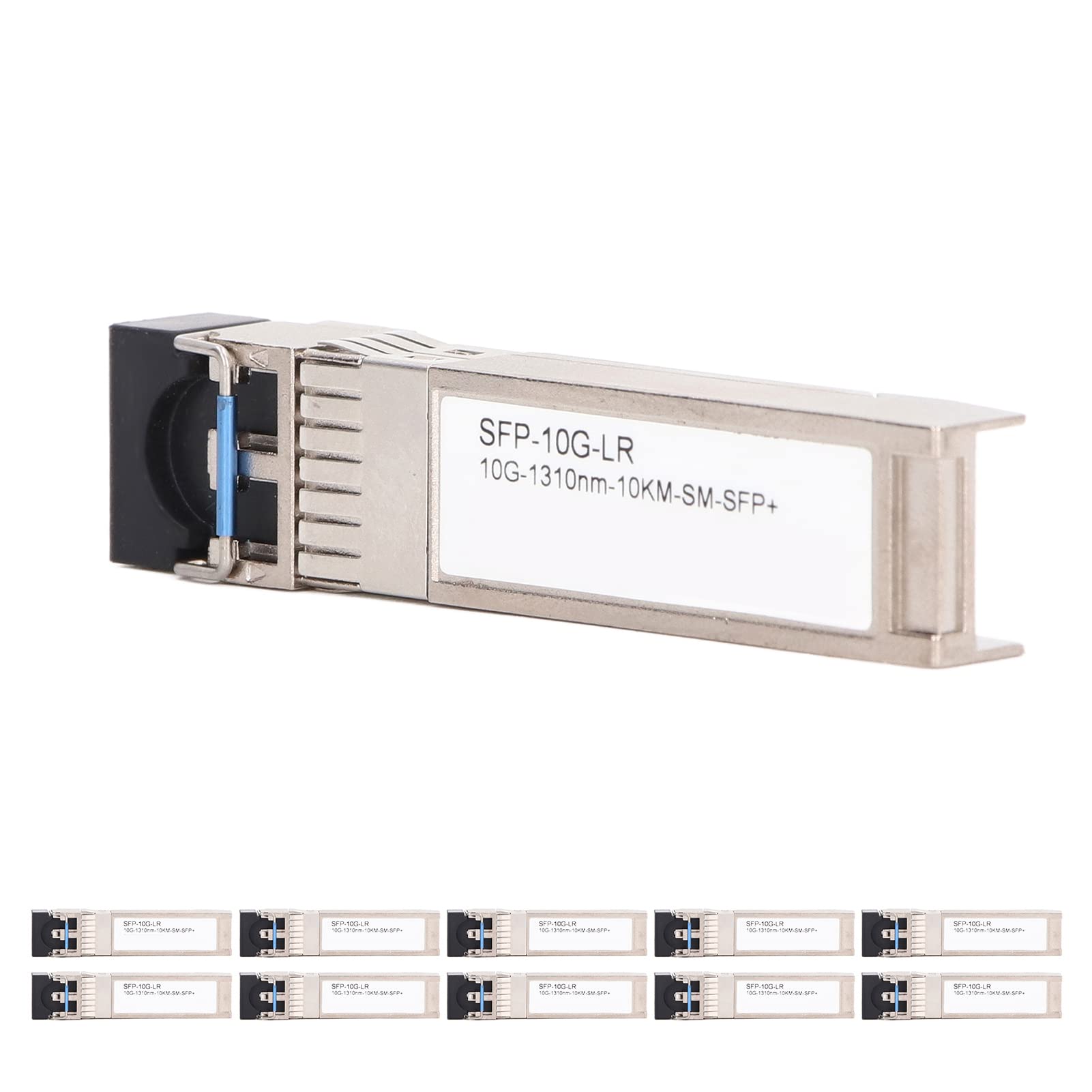 10pcs Gigabit Ethernet Modulo ottico SFPGE-T 1000MBPS RJ45 Modulo di conversione fotoelettrica Modulo in lega di zinco per apparecchiatura di comunicazione in fibra ottica