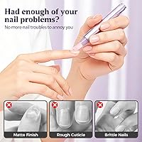 Vista 3 de Bolígrafo de aceite de cutícula 3 en 1, nuevo empujador de cutículas 2026 con punta de cerámica, herramienta de cuidado de uñas para uñas secas