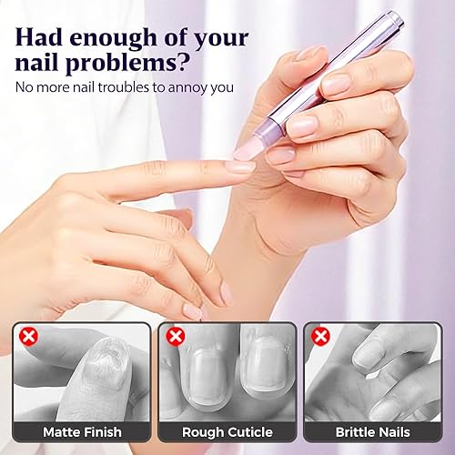 Miniatura 3 de Bolígrafo de aceite de cutícula 3 en 1, nuevo empujador de cutículas 2026 con punta de cerámica, herramienta de cuidado de uñas para uñas secas y