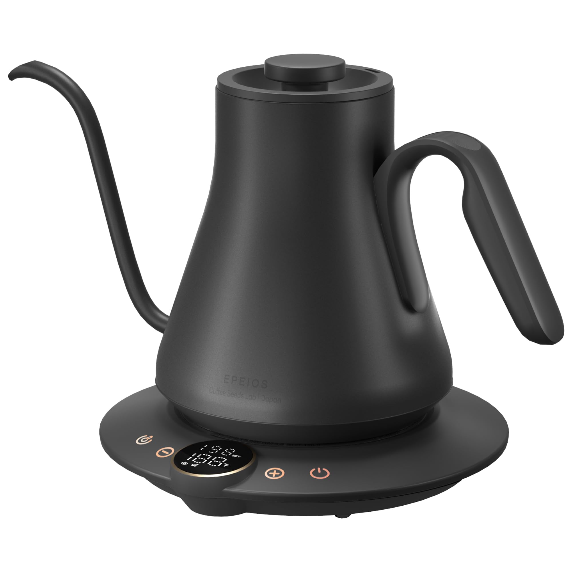 Electric Kettle, Gooseneck Electric Kettle, ±1℉ Temperature Control, Stainless Steel Inner, Quick Heating, for Pour Over Coffee, Brew Tea, Boil Hot Water, 1500W/0.9L Dark Gray