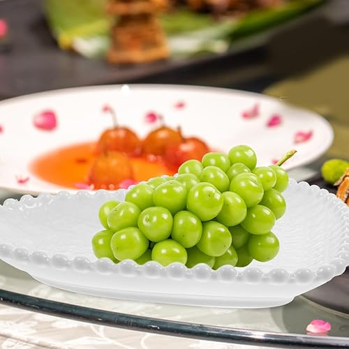 Miniatura 8 de Hemoton Plato de ensalada de postre en forma de corazón, platos llanos de cerámica de 6.9 pulgadas, platos de corazón para postres, aperitivos,