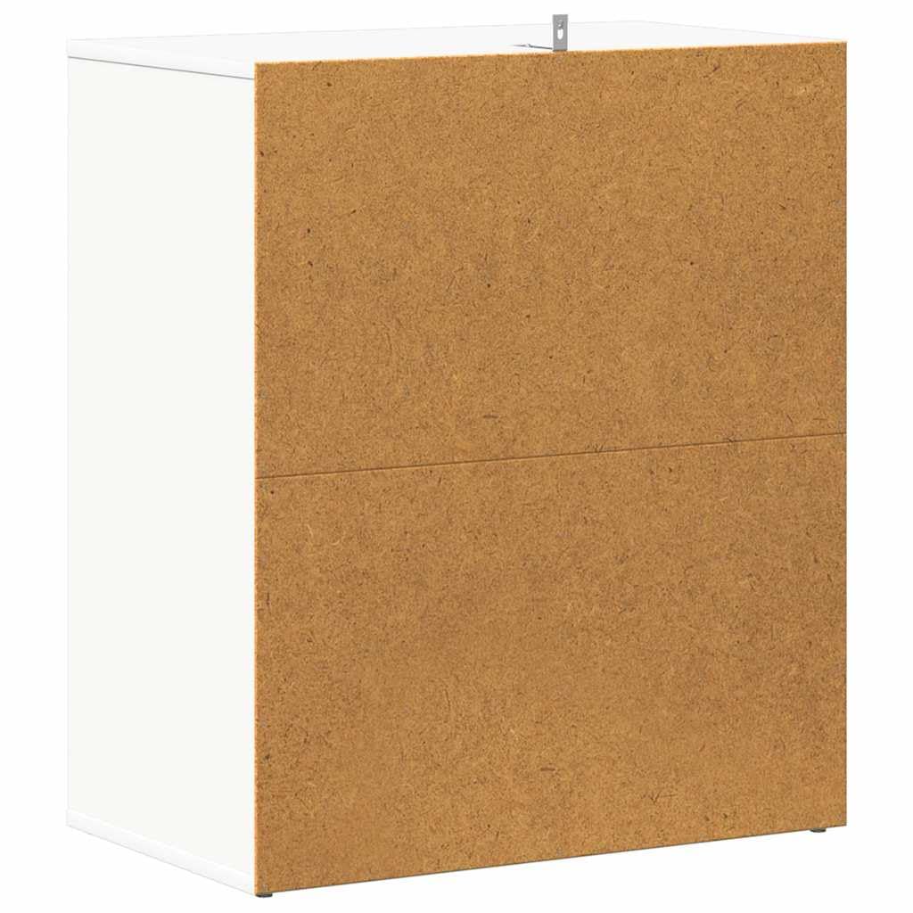 vidaXL Scarpiera Bianca 60x35x70 cm in Truciolato