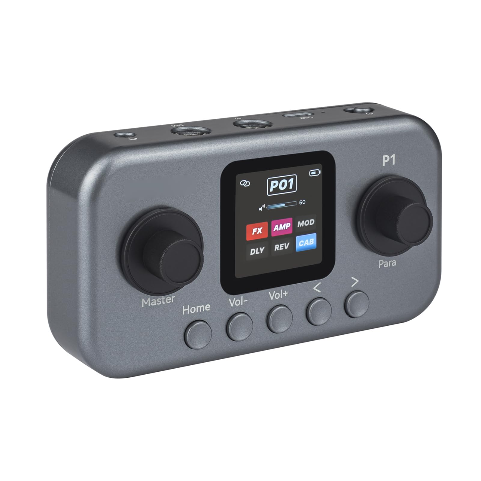Pedal de Efectos de Guitarra de 6 Módulos de Efectos, Pedal Looper de 30 Segundos, de Salida de Auriculares Estéreo con Batería de 2000 MAh, Ideal para Práctica de Guitarra Eléctrica y bajo